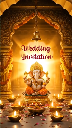 3D wedding invitation video