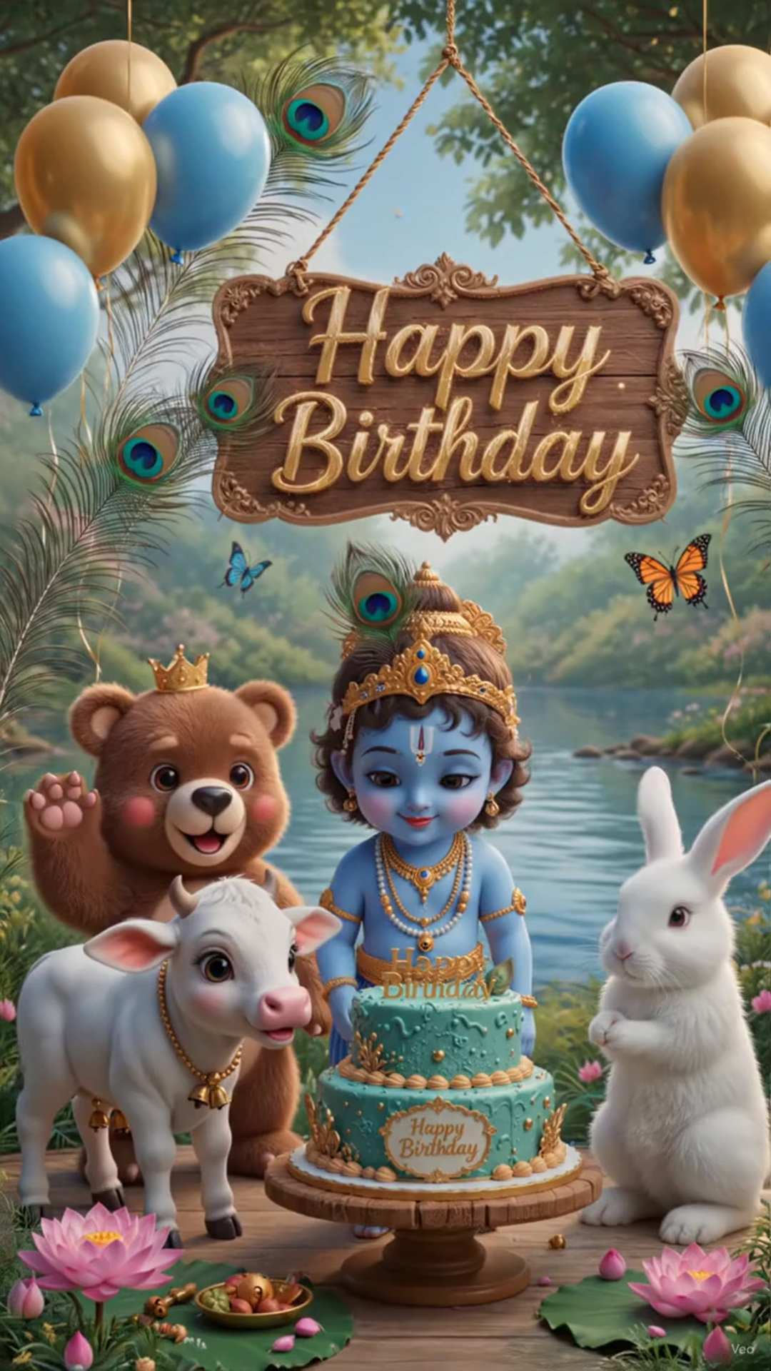 Krishna Celebration Birthday Invitation Video
