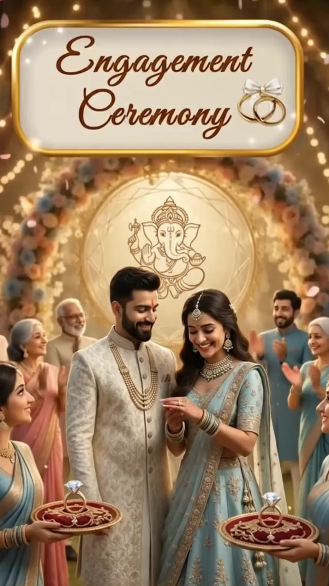 Ganesh Blessing Engagement Invitation Video