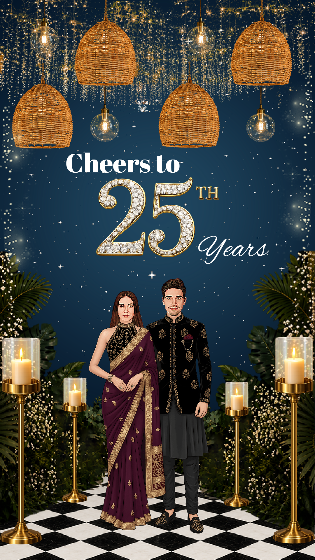 Wedding 25th anniversary invitation video