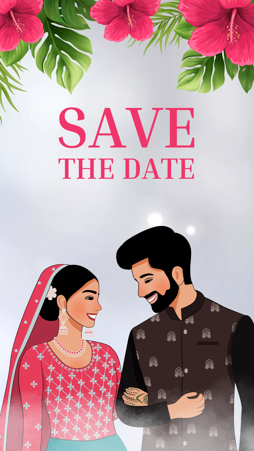 Floral Palace  Engagement Invitation Video
